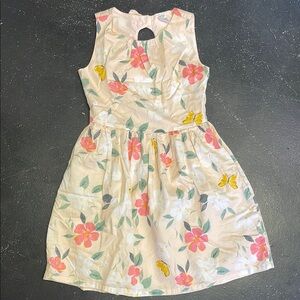 Floral Kids Dress in Pink and Yellow